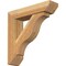 Ekena Millwork Funston Slat Rough Sawn Bracket w/ Offset Brace, Western Red Cedar, 6"W x 24"D x 24"H BKT0604X24X24FST06RWR - alternate 1